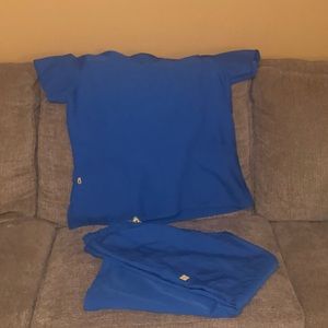 Royal Blue Wonder Wink Scrub Set